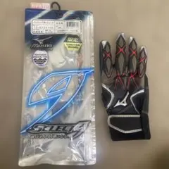 Mizuno バッティング用手袋 Select 黒/赤