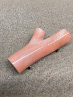 Z）本珊瑚 天然珊瑚 枝型 帯留 和装小物 着物