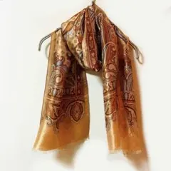 極美品✨ トプカピ TOPKAPI ペイズリー柄 シルク100% ストールのサムネイル