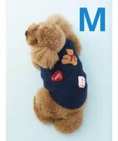 ジェラートピケ「CAT＆DOG」ベビモコベアサガラ刺繍プルオーバー（M)