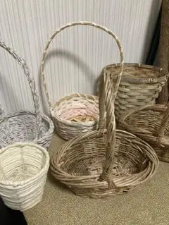 天然素材のかごバスケットいろいろまとめて