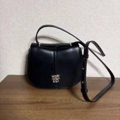 SNIDEL スナイデル　ブラック ラウンドバッグ　ショルダーバッグ