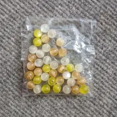 黄　オレンジ　白ビーズ 合計39個