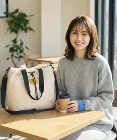 t*y様 KiU キルティングショルダーバッグ　トートバッグ アイボリー