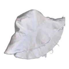 白　バケットハット