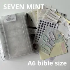 SEVEN MINT 3つ折りクリアバインダー（A6・6穴） - メルカリ
