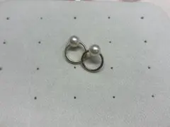 パール付きピアス