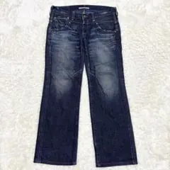 Levi's Lady Style W30 日本製 クラッシュ ストレートデニムのサムネイル