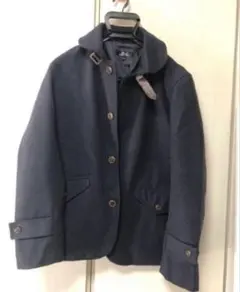 【美品❗️】テーラードジャケット メンズ ラウンドカラー 秋 冬 ネイビー