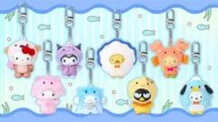 サンリオキャラクターズ ちびっとも キーホルダー みずのいきもの シナモロール