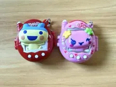 たまごっち スイングケース ガチャ やんぐまめっち ふらわっち 2点セット