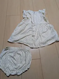 プチバトー ワンピースとブルマセット