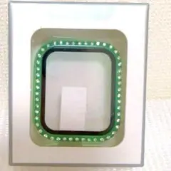 Applewatchケース カバー　4㎝　グリーン　キラキラ