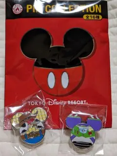 ディズニーリゾート　ピンコレクション　ウッディ　バズライトイヤー