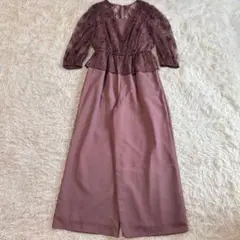 aimer anche カシュクールレースブラウスオールインワンパーティードレス
