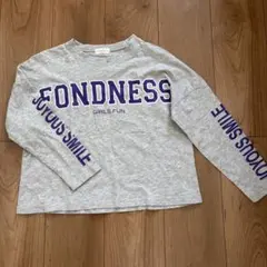 グレー 長袖Tシャツ サイズ140