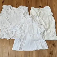 女の子トップス3枚セットZARA、GU120〜130センチ