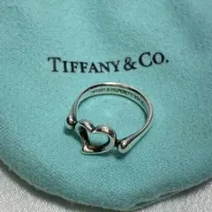 TIFFANY&Co. シルバー 925 オープンハートリング B868のサムネイル