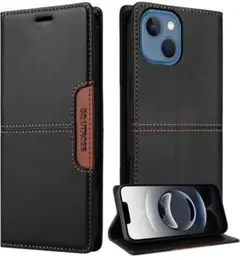 iPhone15ケース 手帳型PUレザー