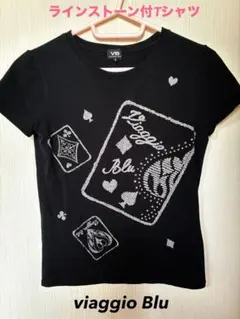 viaggio Blu ⭐︎シルバー&ラインストーン装飾Tシャツのサムネイル