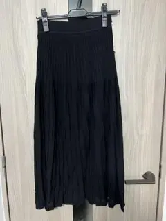 【新品】GU ブラック プリーツスカート S