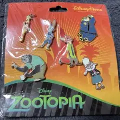 ディズニー　ズートピア　ピンバッジセット