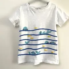 【116cm】NEXT ラッコ×魚　マリンモチーフTシャツのサムネイル