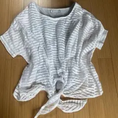 【最終価格】COLLAGE　Tシャツ　コラージュ　半袖　カットソー　ボーダーのサムネイル