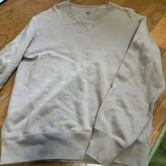 UNIQLO ユニクロ スウェットシャツ トレーナー ベージュ L クルーネック