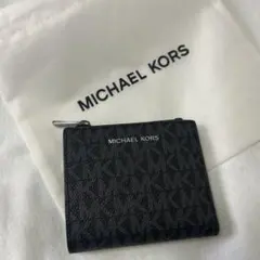 MICHAEL KORS 二つ折り ジップウォレット ブラック