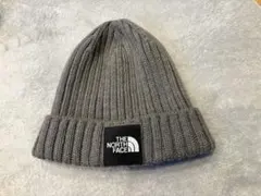 THE NORTH FACE グレー ニット帽　キッズ　53センチ〜　値下げ不可