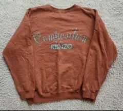 KENZO Composition バックロゴプリント スウェット M 90s