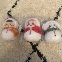 ちいかわ　エニマイくじ　E賞 ちいかわ モモンガ くりまんじゅう 3点セット