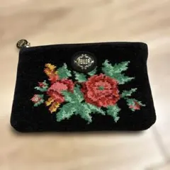 【最終価格】フェイラー　花柄刺繍　ポーチ