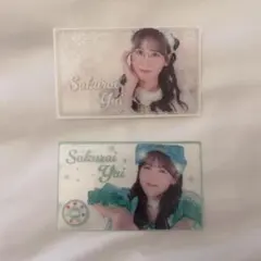 FRUITS ZIPPER かがみ ラッフルくじ クリアカード 櫻井優衣 2枚