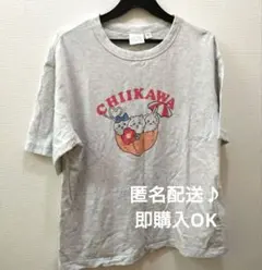 ちいかわ 　GUコラボ Tシャツ 半袖 グレー M