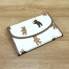 ジェラートピケ くま 母子手帳ケースM