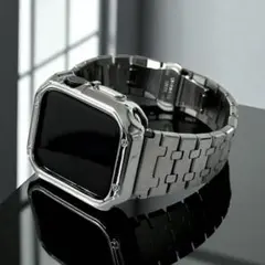 S1★Apple Watch鏡面ステンレスバンド アップルウォッチカバー ケース