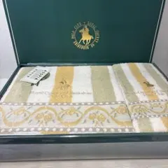 新品未使用 Polo Club バスタオル＆フェイスタオルセット箱付き ギフト