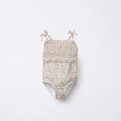 新品未使用！　ZARA BABY ハニカムフラワー柄　スイムウェア　80