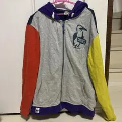 CHUMS カラフルジップアップパーカー XXL