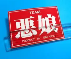 チーム 悪娘 赤 ステッカー 旧車 暴走族 右翼 デコトラ レトロ やんちゃ