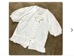 BABY いちご レース 半袖 ブラウス ホワイト シャーリング JSK 白 