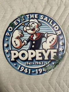 Popeye The Sailor アルミ看板