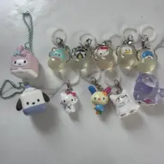 ‼️値下げ中‼️サンリオ めじるしチャーム8個 クロミ指輪 キーホルダー