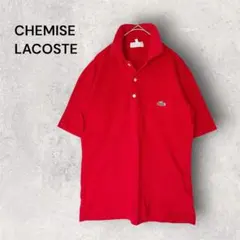 1970~80sフランス製】CHEMISE LACOSTE フレラコ 赤 5 - メルカリ