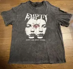 EMPTY グラフィック Tシャツ ケミカルウォッシュ