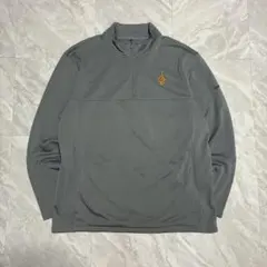 Nike Golf ハーフジップ トラックジャケット ジャーロゴ グレー