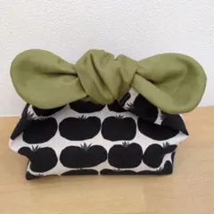 まんまるリボンのお弁当袋✽とまと