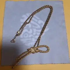 クリスチャンディオール ロープ編み ネックレス　ヴィンテージ